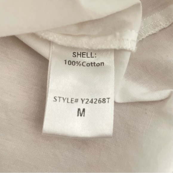 TUCKERNUCK White Short Sleeve Poplin Shirt - Excellent Pre-Loved, Medium - Picture 8 of 13